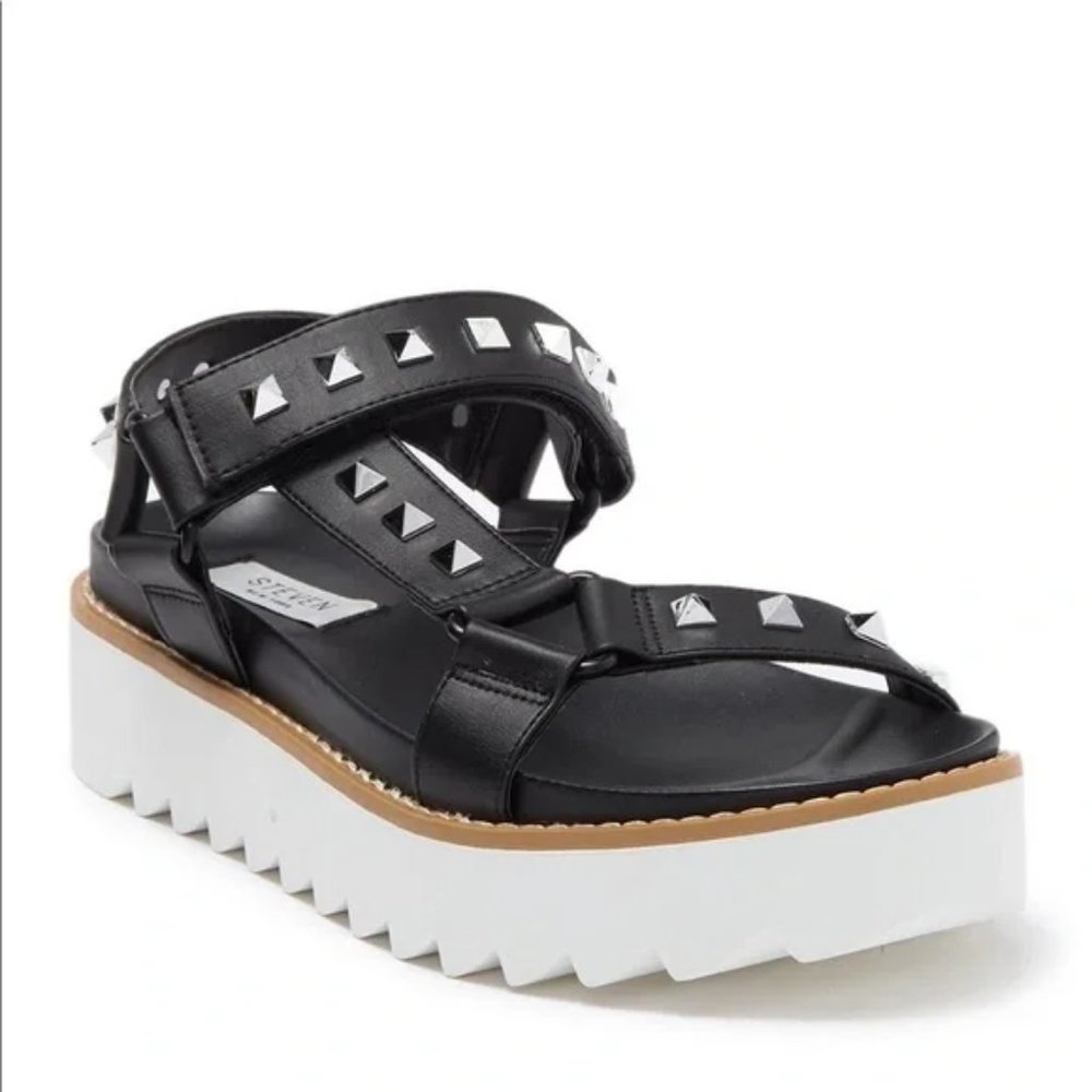 Steve Madden Cady Studded Platform Sandal 9.5 New In Box
